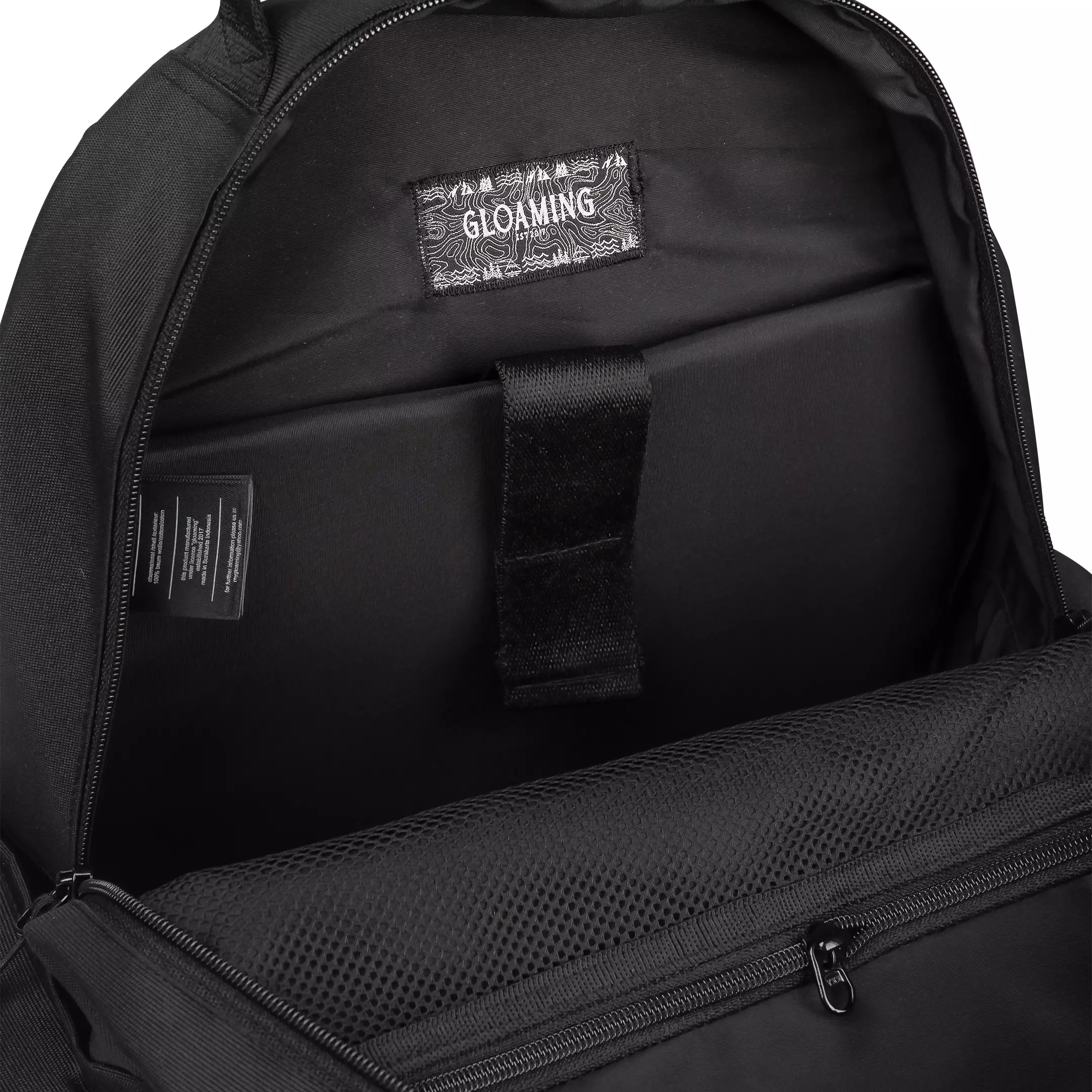 Gloaming Back To School Black Backpack Tas Ransel Tas Laptop Daypack