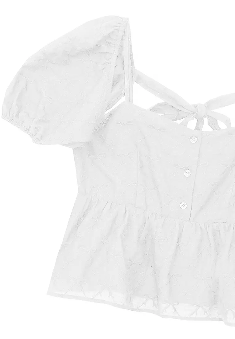 Removable Puff Sleeves Top