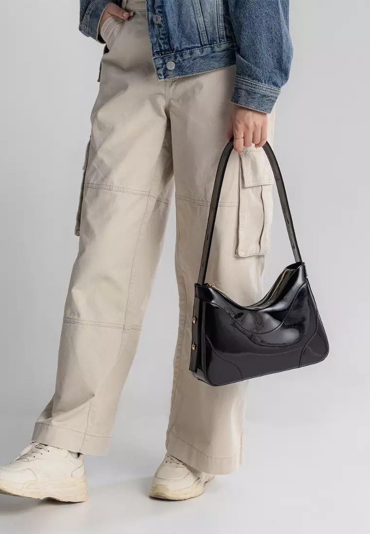 Tanga Maxi Patent - Black