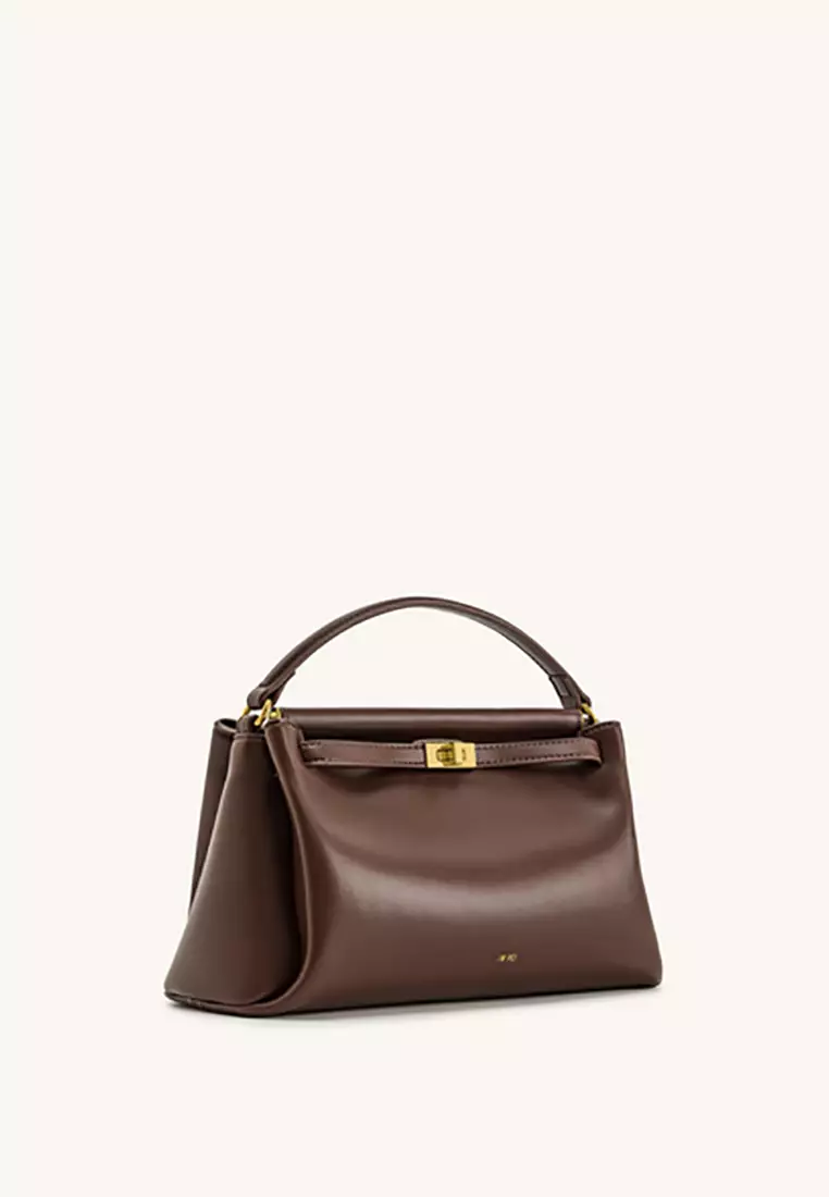 Carmen Top Handle Bag - Reddish Brown