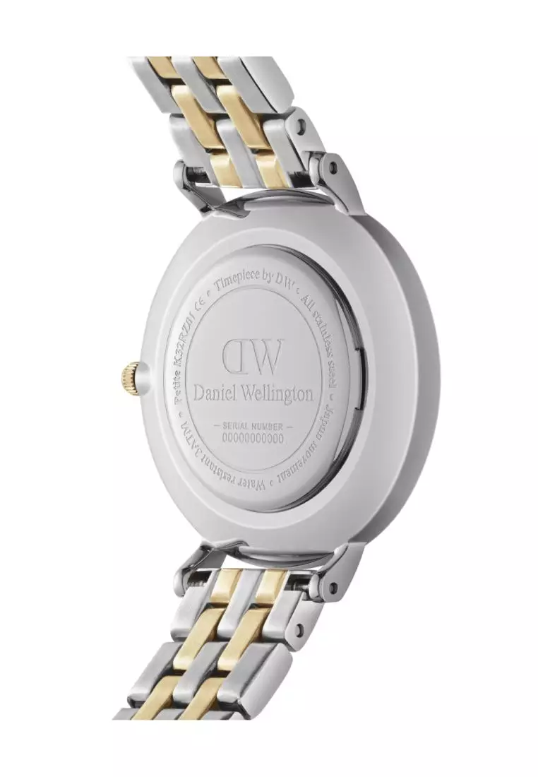 Petite Lumine 28mm 5-Link Gold/Silver White Dial - 星辰手鏈流金表 - 五格珠寶式錶鏈 - 女士手錶 女士腕錶 女表 - DW 丹尼尔惠灵顿
