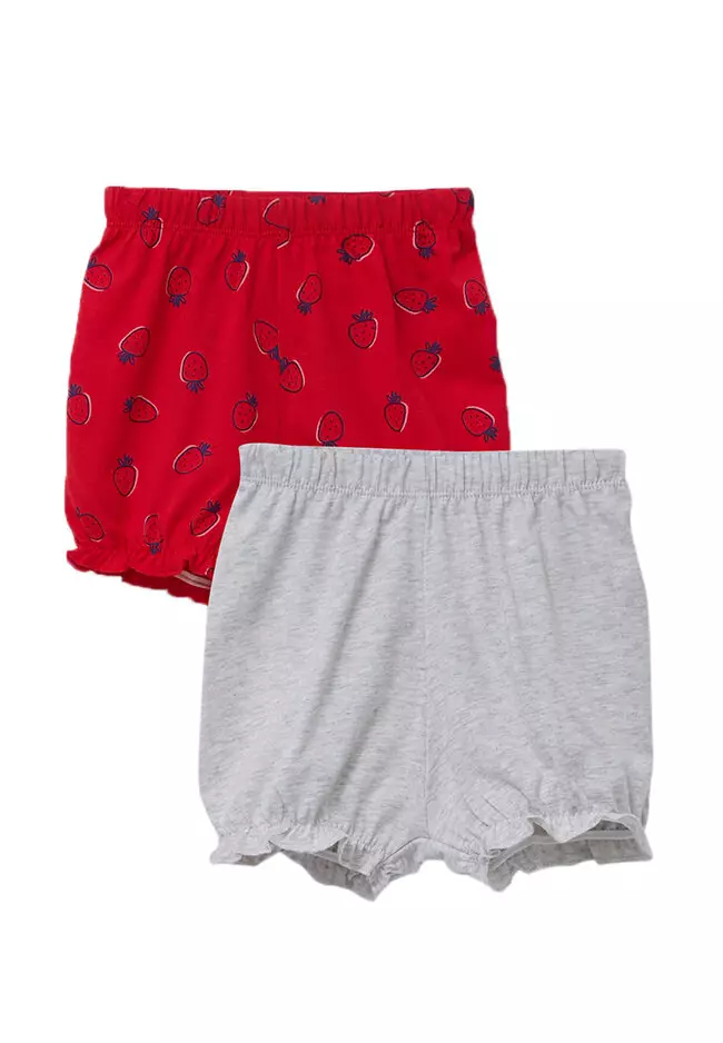 Buy LC WAIKIKI 2 Pack Elastic Waist Baby Girl Shorts 2024 Online