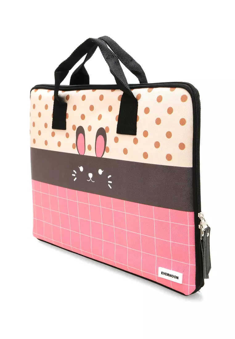 Arsy Hand Laptop Bag Animal Picture Dan Material Berkualitas - Rabbit