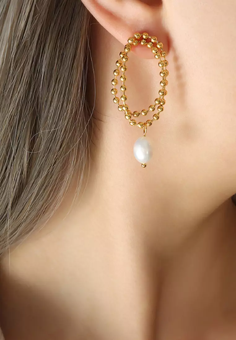 Freshwater Pearl Earrings (PHKJEA20159)