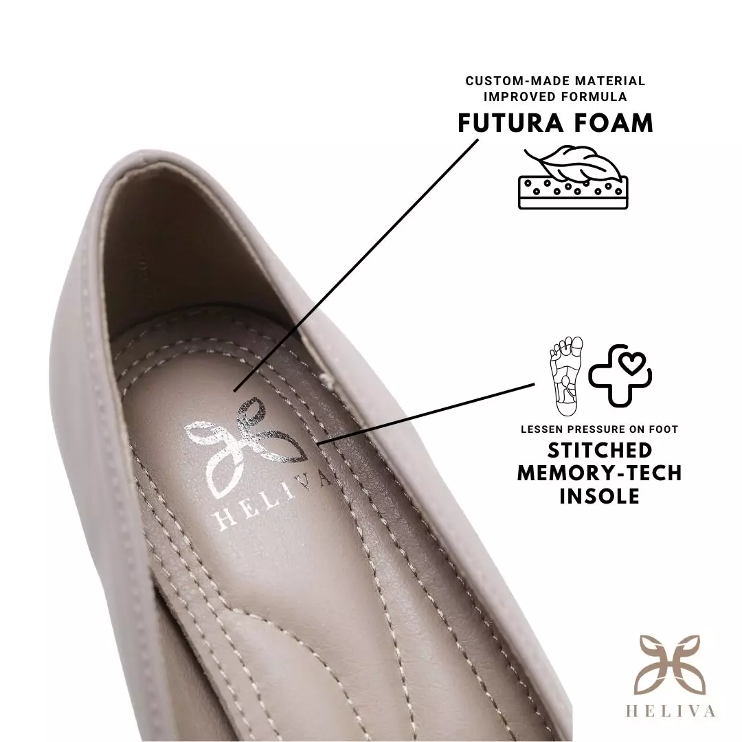 Heliva Maya Mid Heels Office Lady Pointed Shoes