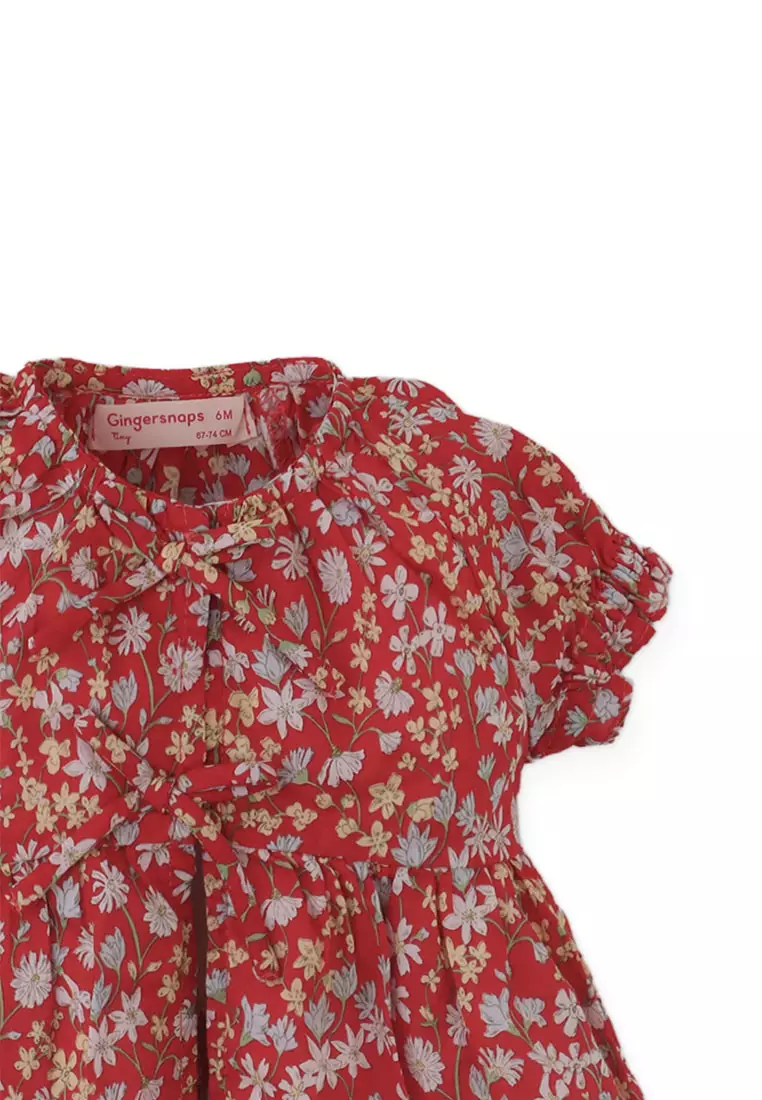 Baby Lili Puff Sleeve Blouse with Ribbons