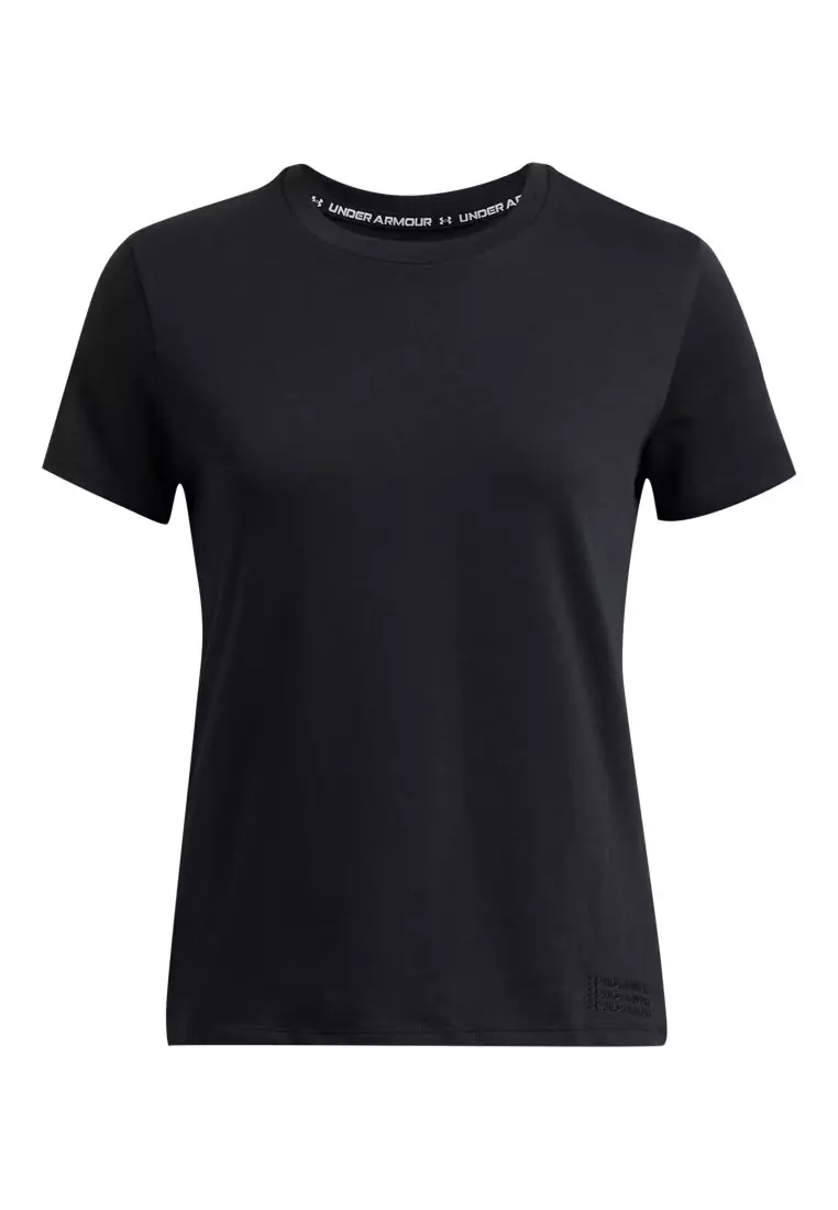 Under Armour Women's UA Branded Crop Heavyweight Short Sleeve