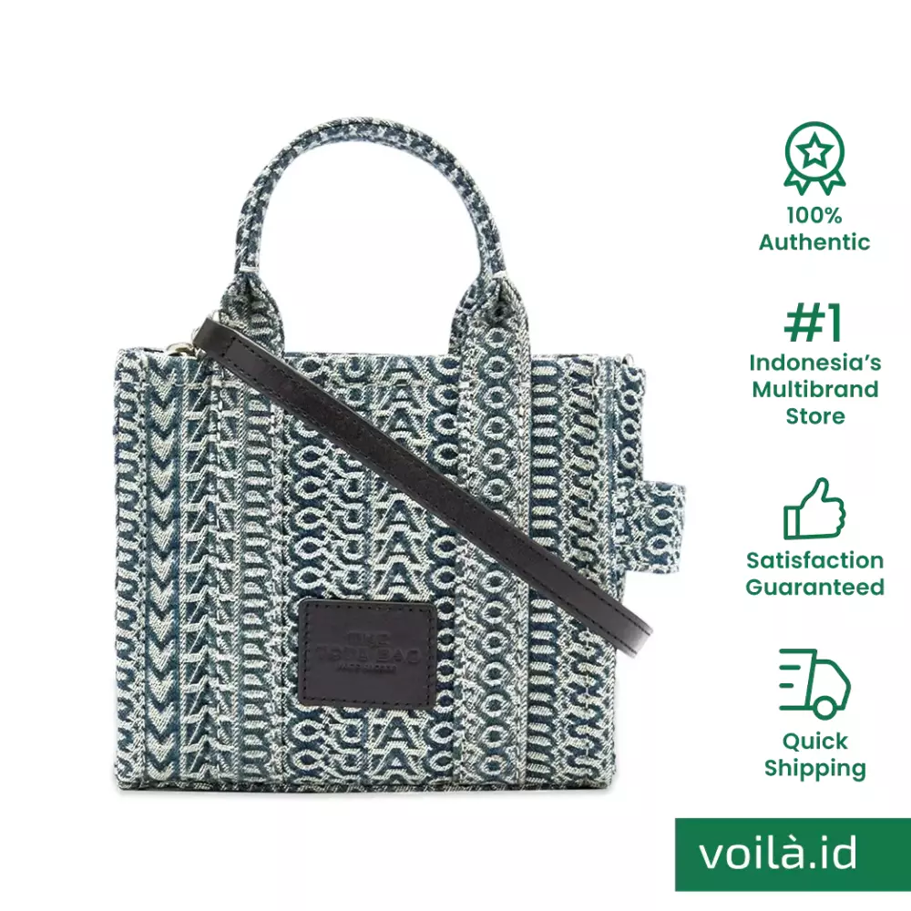 Jual Marc Jacobs Marc Jacobs The Monogram Jacquard Micro Tote Bag Sun