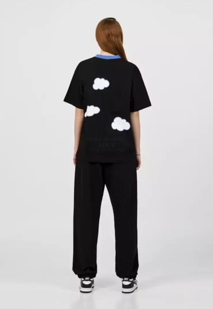 ADLV CLOUD LOGO SHORT SLEEVE T-SHIRT BLACK