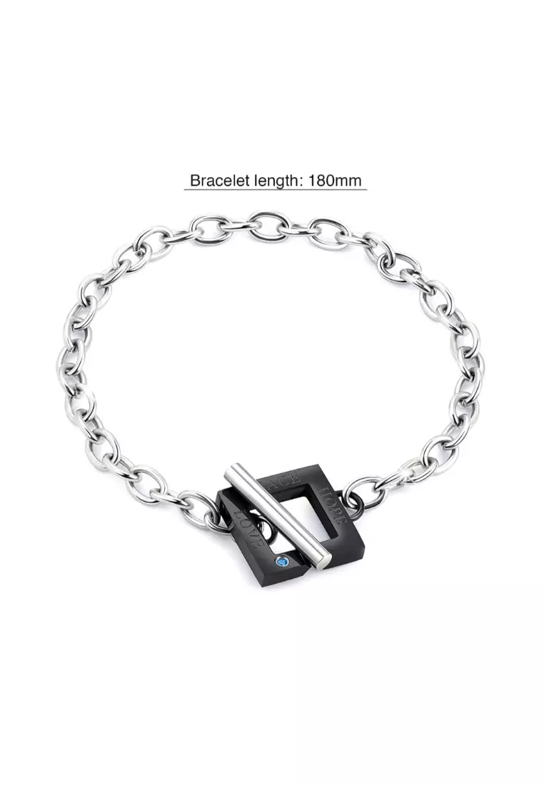 Toggle Love Bracelet in White Gold