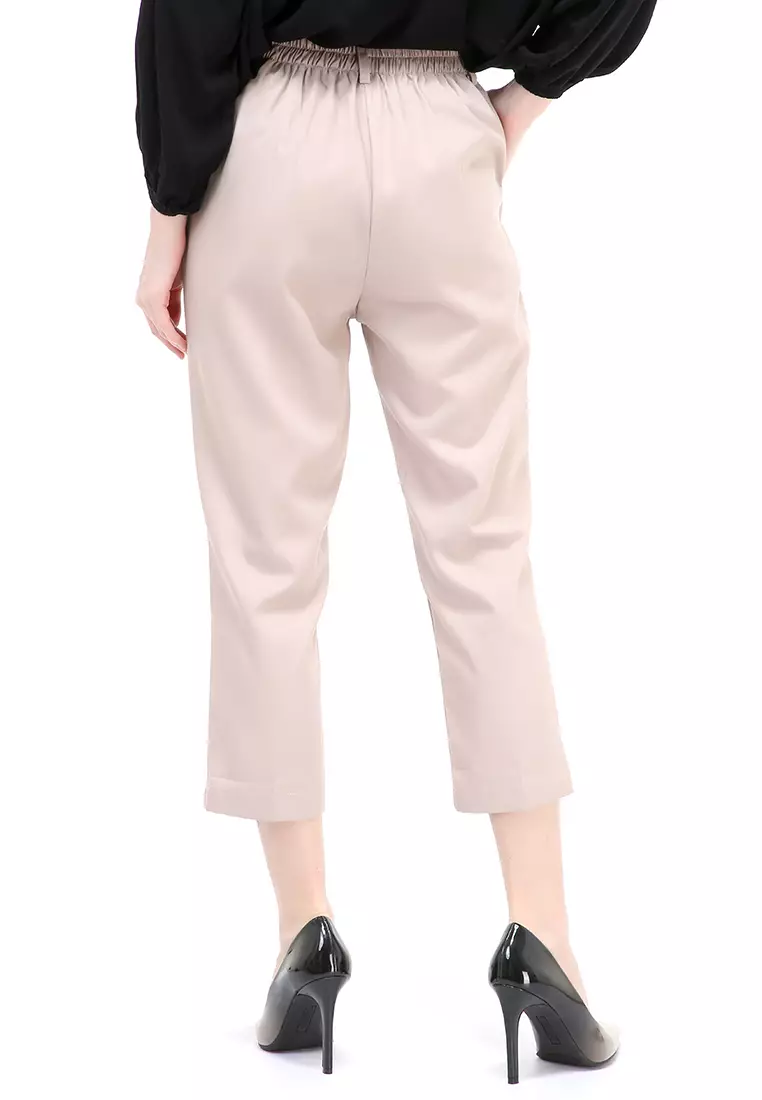Chena Long Pants Celana Panjang Bawahan Wanita Premium Quality - Beige