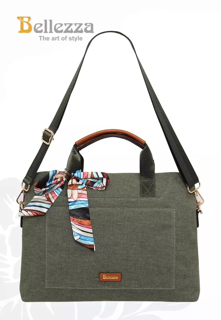 Bellezza Tas Laptop BHW351 Olive