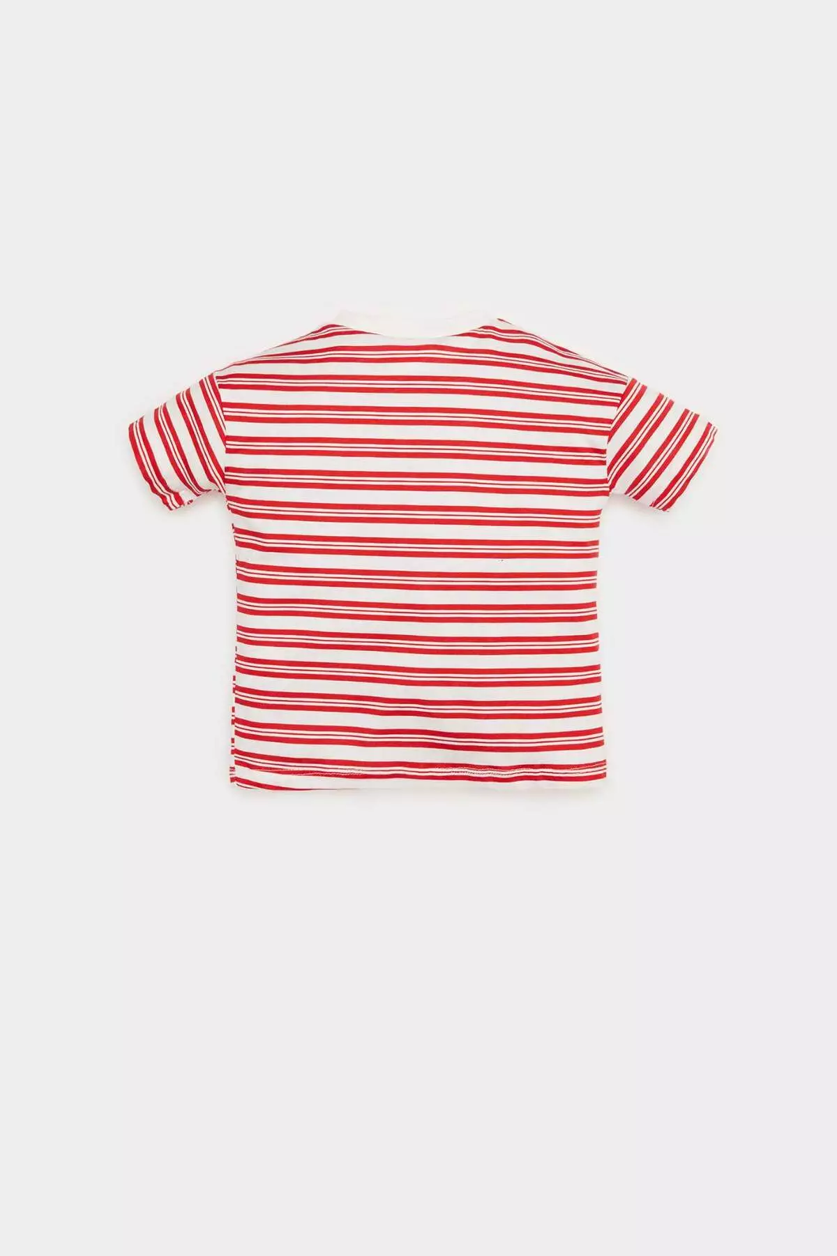 Baby Boy Crew Neck Striped Short Sleeve T-Shirt E3594A525Sm