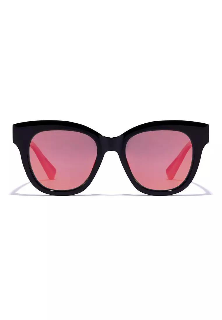HAWKERS Audrey Neuve Polarized Black Pink Sunglasses For Men And Women, Unisex. Official Product Designed In Spain