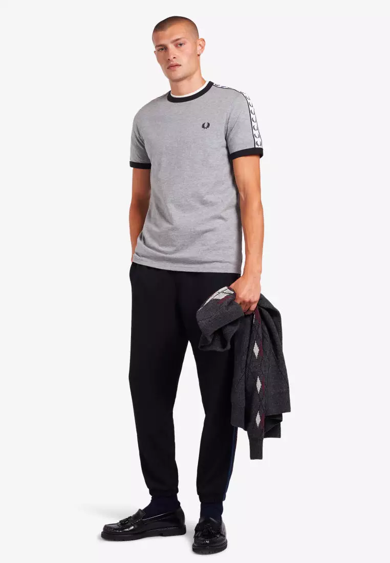 Fred Perry M6347 Taped Ringer T-Shirt (Steel Marl)