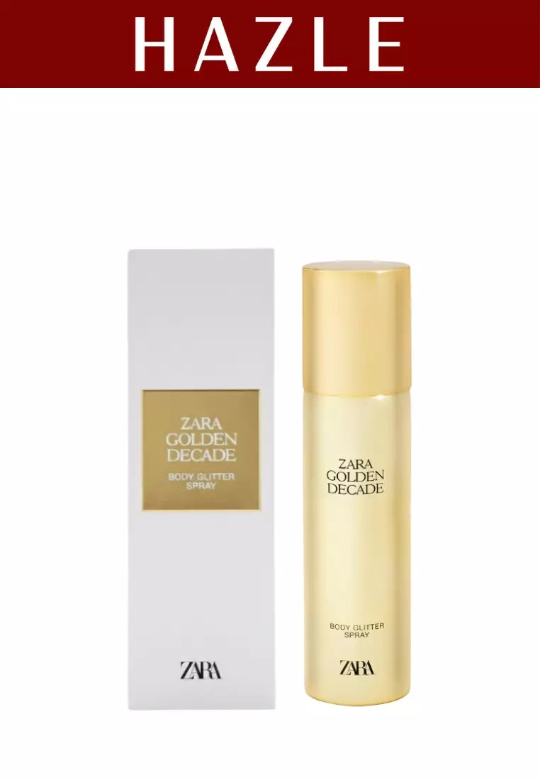 Jual Zara Golden Decade Body Glitter Spray Woman 100 ml Original 2026 ...