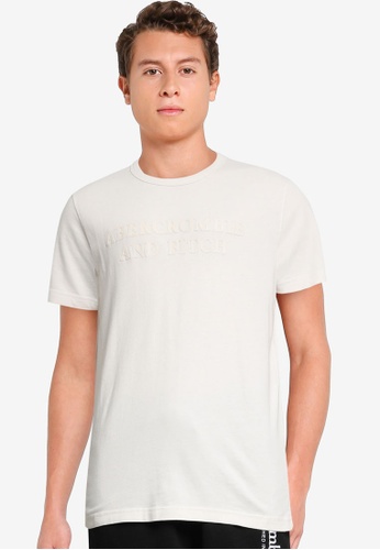 Abercrombie & Fitch beige Trend Tech Tonal Tee 03DA3AA55788C5GS_1