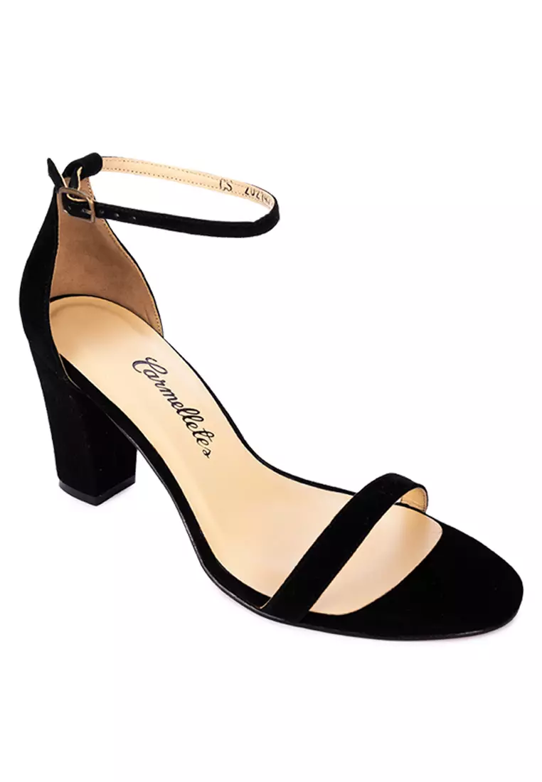 One Strap Block Heels