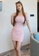 Crystal Korea Fashion pink Korean-made pink short-sleeved strapless slim stretch dress 2C3F8AA8318FD0GS_3