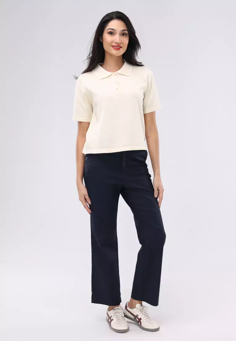 Knitted Short Sleeves Top