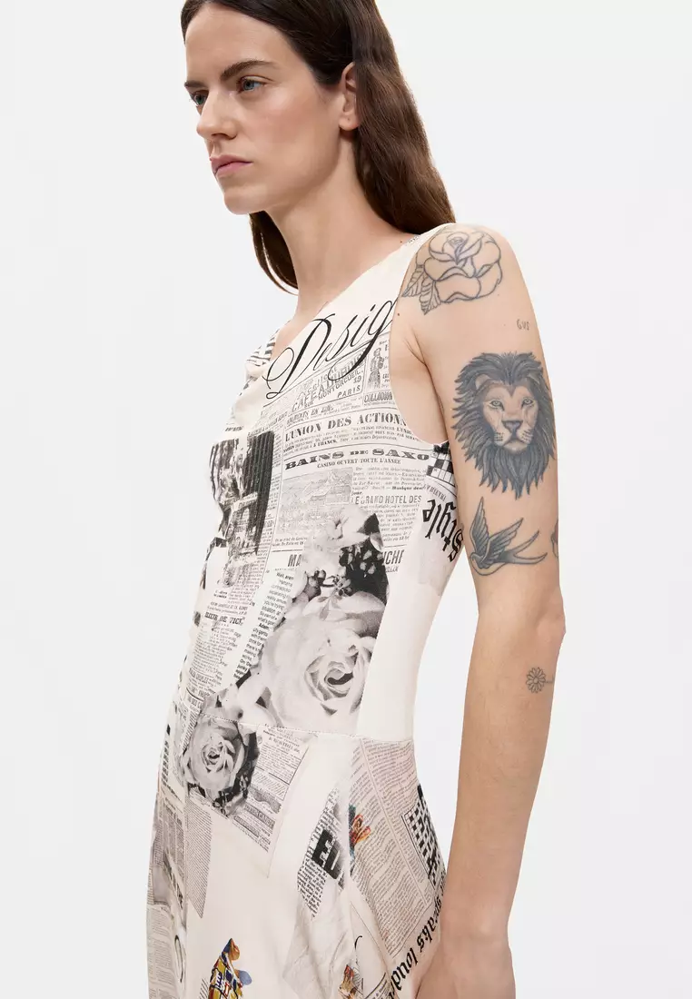Printed Sleeveless Dress