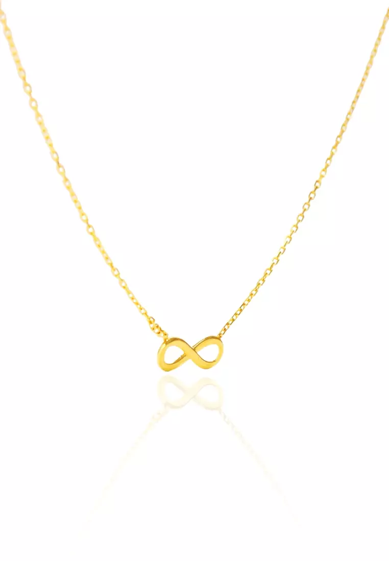 Real gold sale infinity necklace