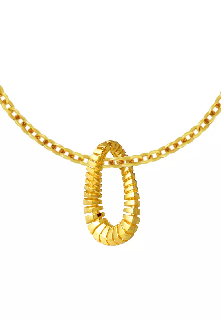 TOMEI Sri Puteri Collection Dominoes Pendant, Yellow Gold 916