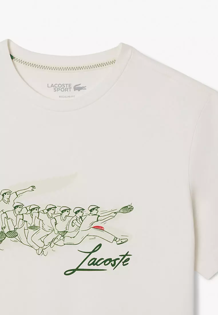 René Lacoste Print Tennis Heritage T-shirt