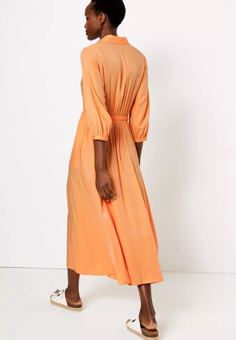 Marks and outlet spencer orange dress