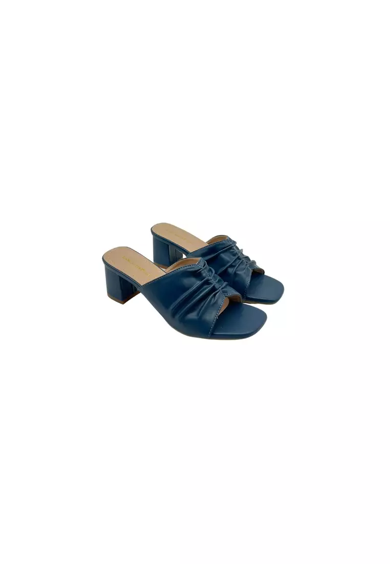 Lancaster Polo Women/Lady Open Toe Slip On Sandal Heels