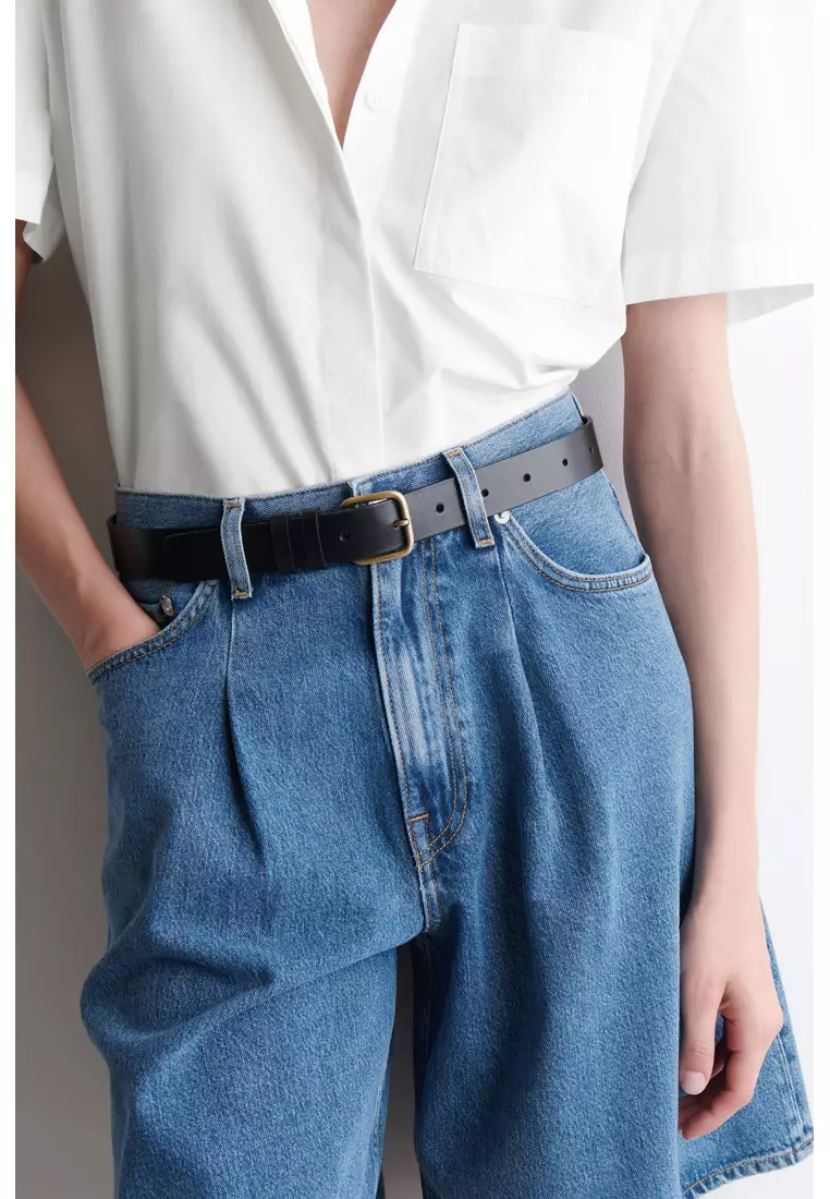 WIDE-LEG DENIM SHORTS