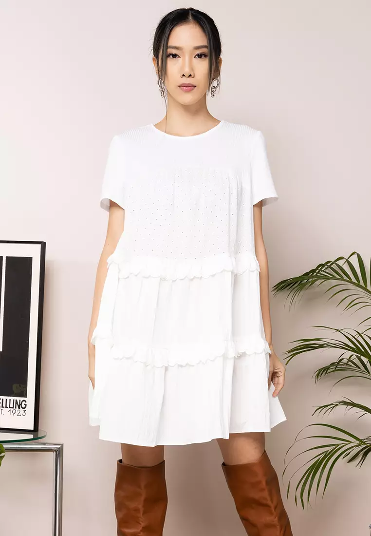 TOPSHOP Topshop babydoll mini dress ZALORA