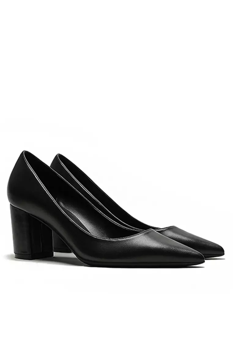 6CM Uniform Pointed High Heel Shoes HZL261