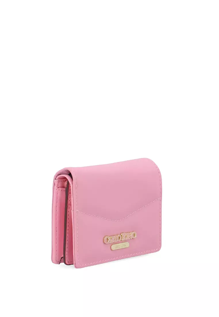 Cuddly Nylon Short Wallet - Pink