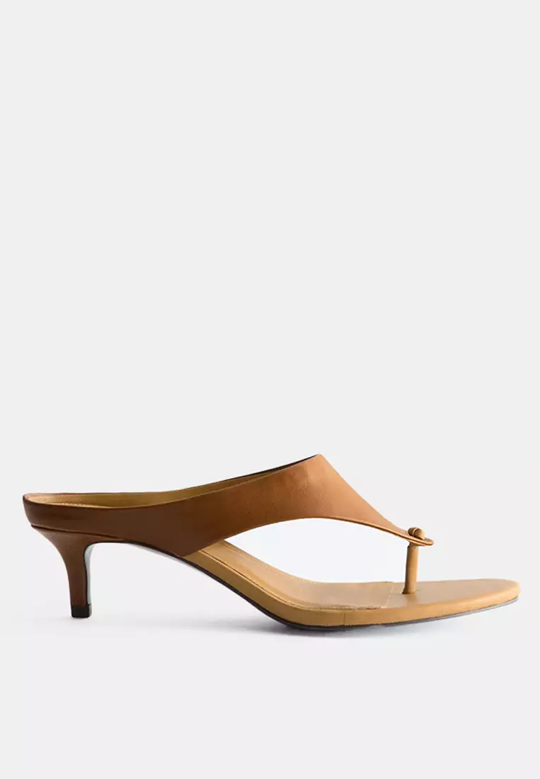 Leather Kitten Heels