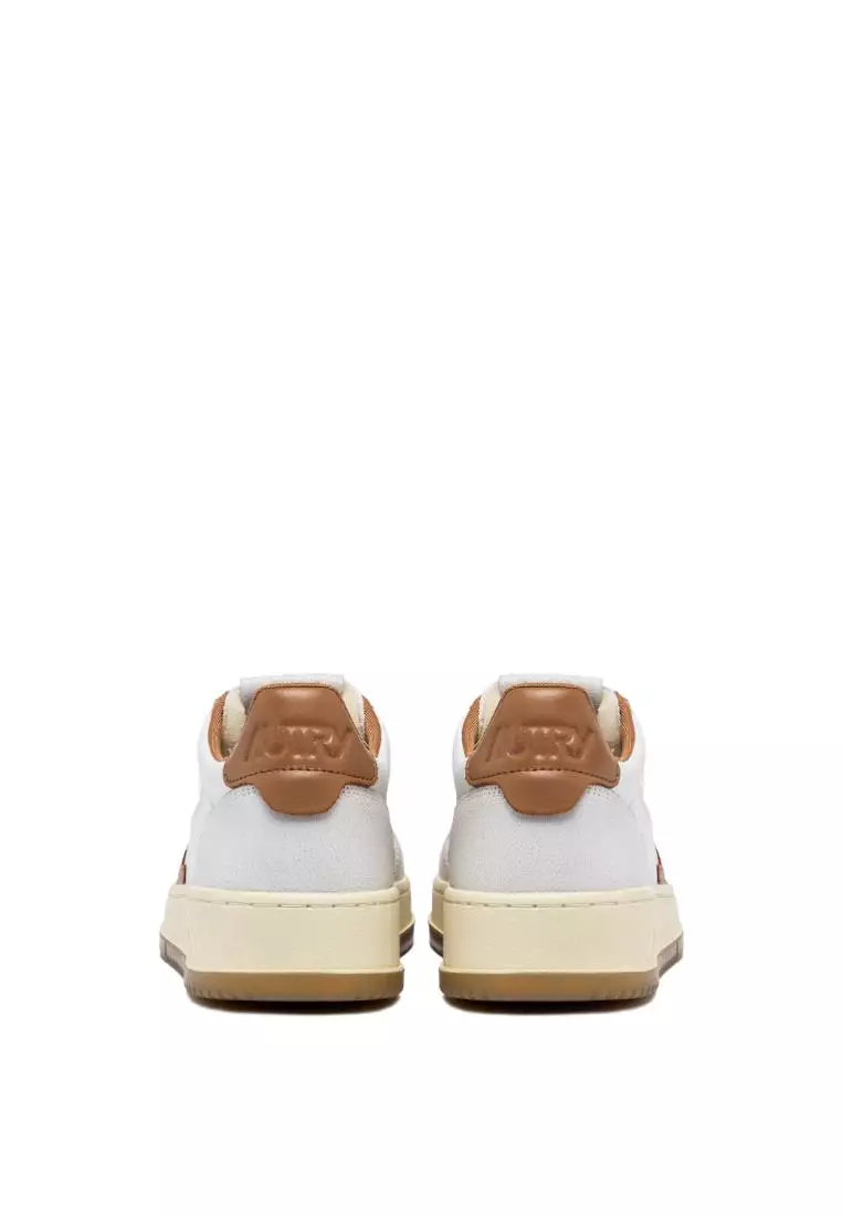 AUTRY - MEDALIST LOW SNEAKERS IN WHITE AND TANZ