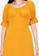 DEITY yellow Cotton Puff Sleeves Vintage Dress 05B75AA4088939GS_3