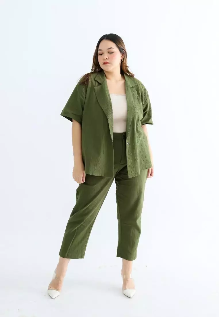 Plus Size Pants Lorraine Army