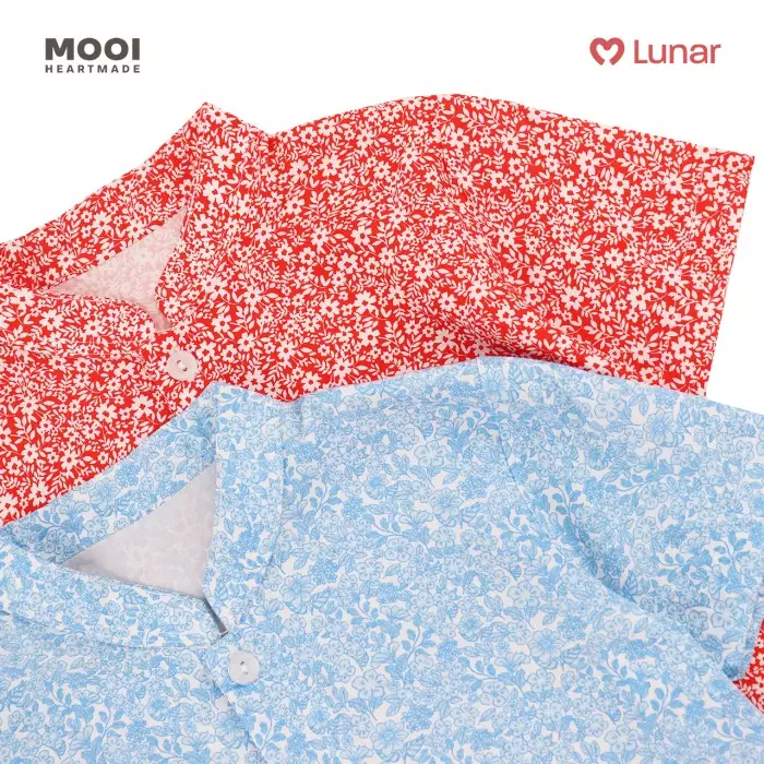 Mooi Kemeja Anak Laki-Laki Lunar Collection Hua Mandarin Shirt - Pink Fushia