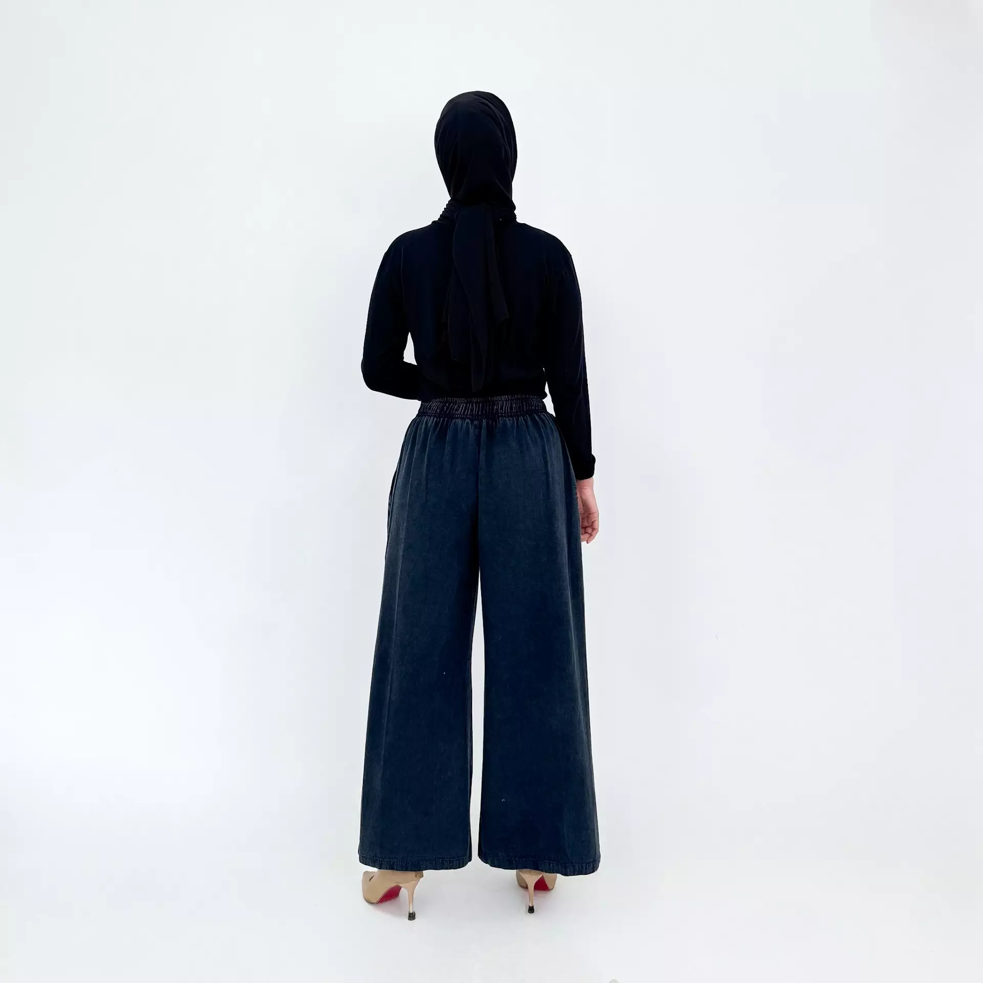 Celana Panjang Jeans Wanita - Kulot Denim Asmi