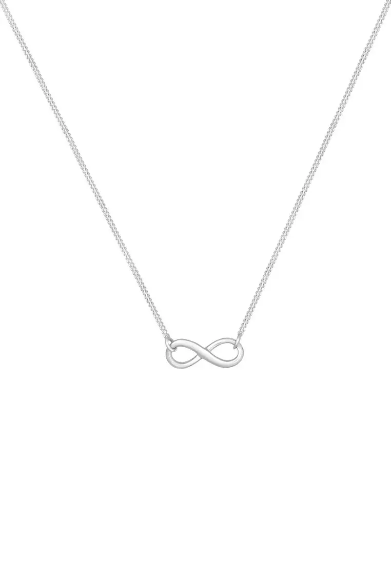 Kalung Perhiasan Perak 925 Wanita Infinity Eternity Symbol
