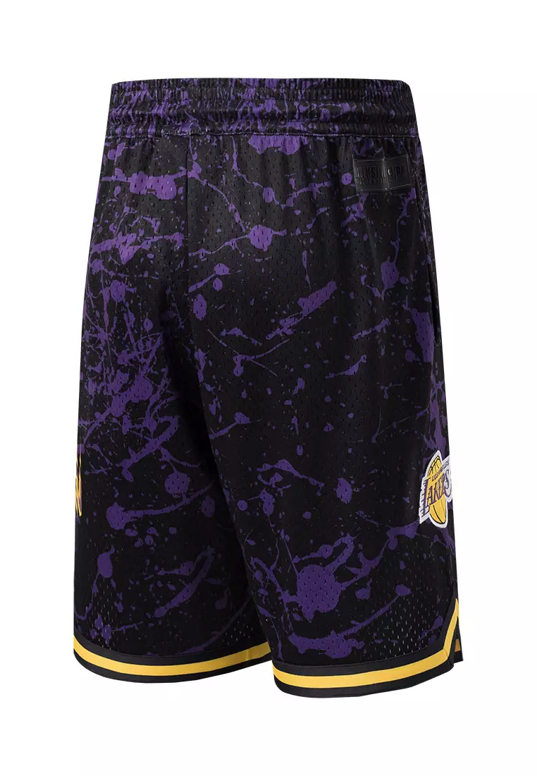 Drops All Over Print Los Angeles Lakers Regular Fit Mens Basketball Shorts
