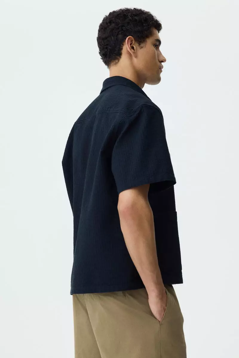 Relaxed Fit Linen-blend shirt