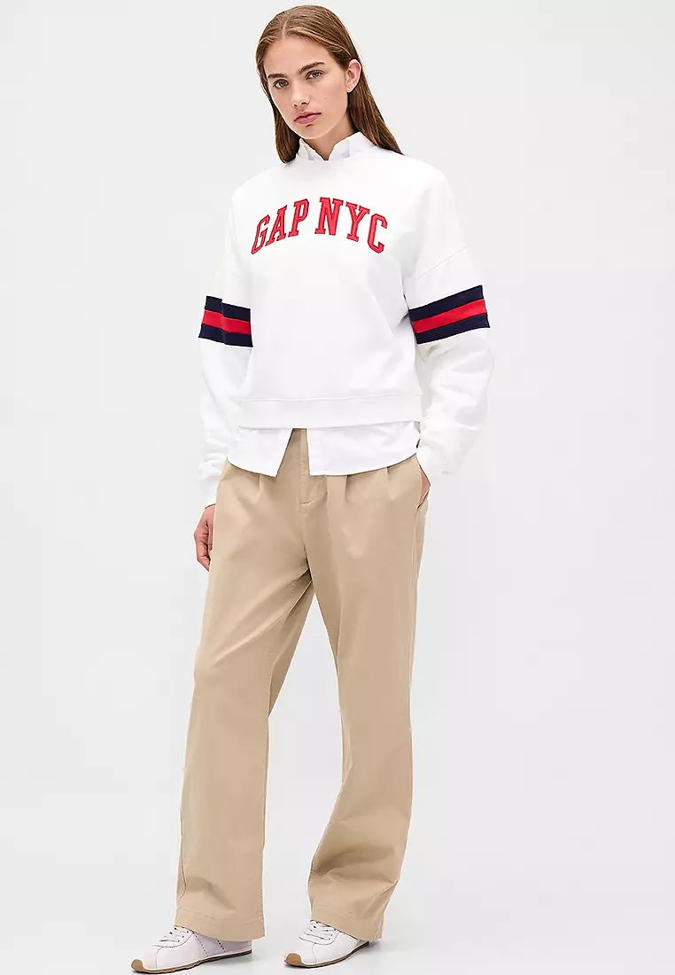 Logo Wedge Pullover Sweatshirt