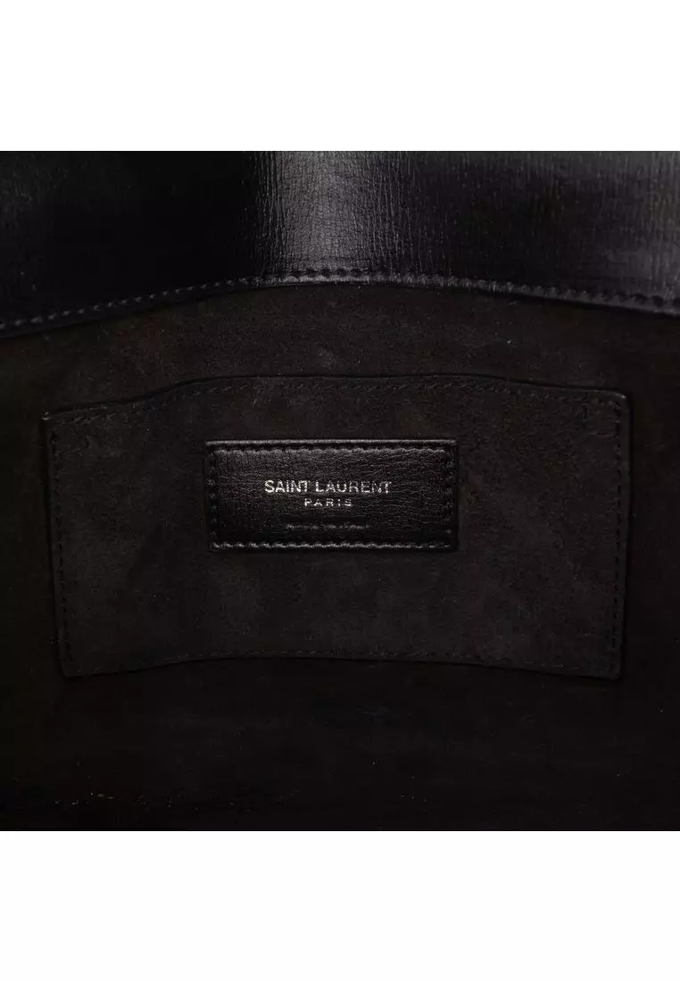 Pre-Loved Saint Laurent Medium Calfskin Monogram Sunset Crossbody