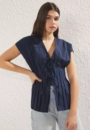 Shop Pleated Tops Online | ZALORA Hong Kong