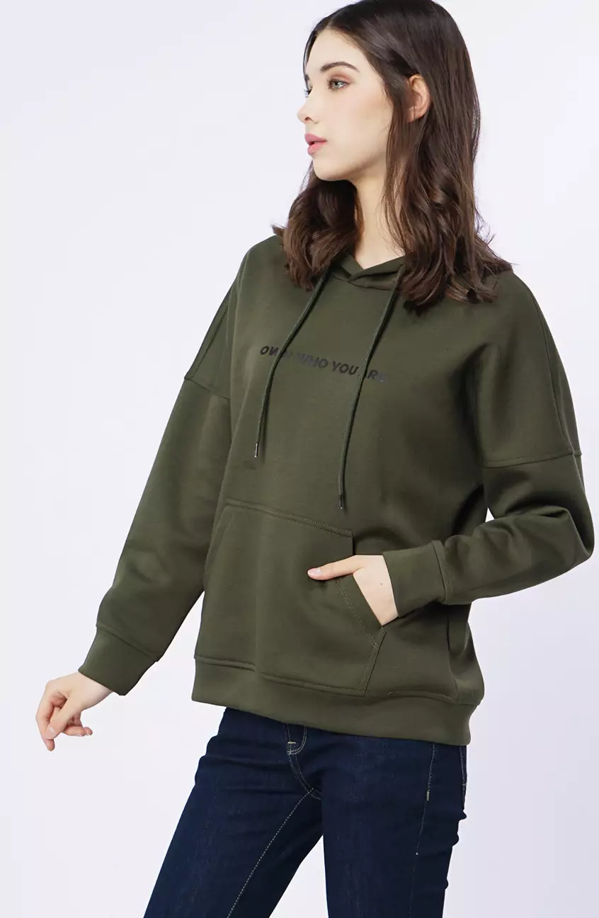 Sweater Wanita Aneshka Dark Green