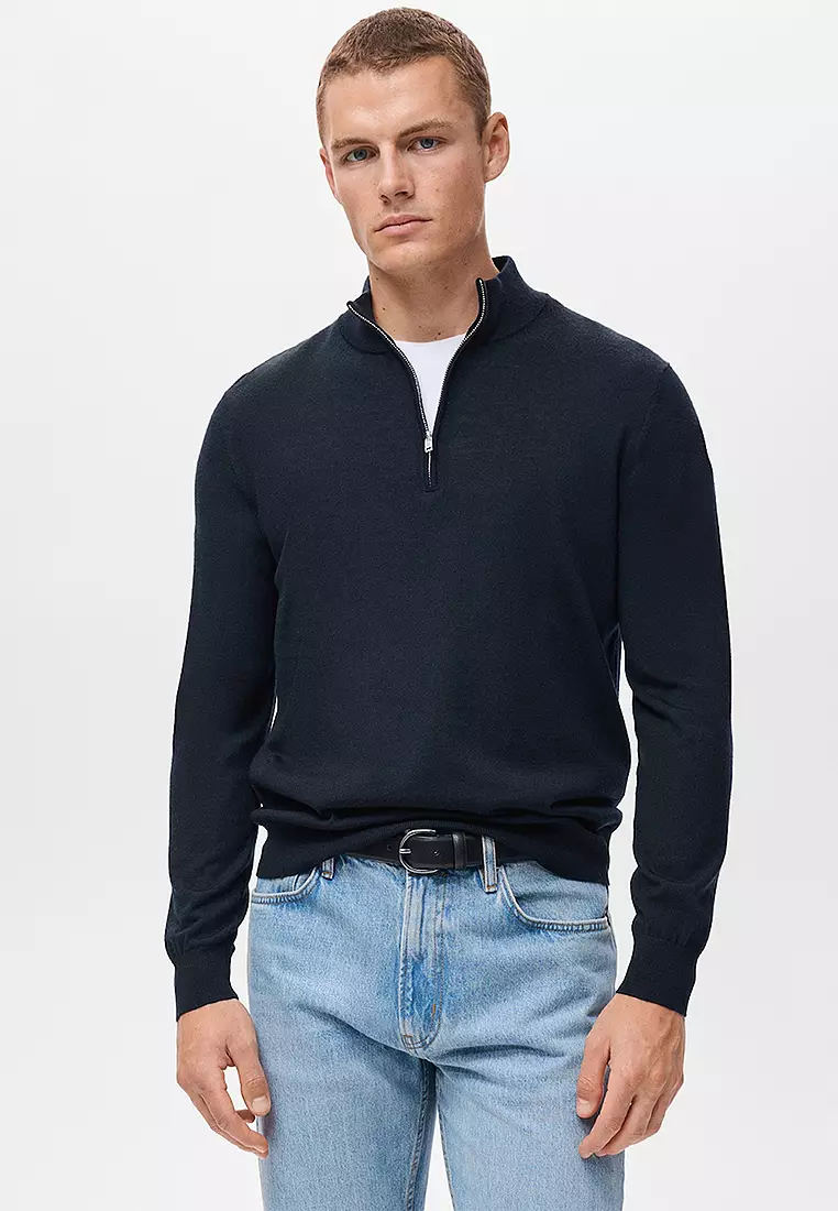 100% Merino Wool Perkins Neck Sweater