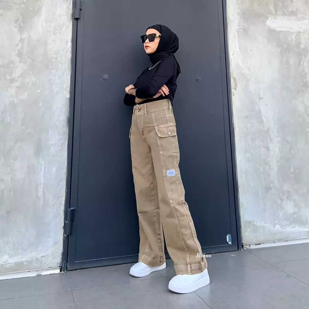 Cargo Baggy Highwaist Jeans 412 HANDS UP