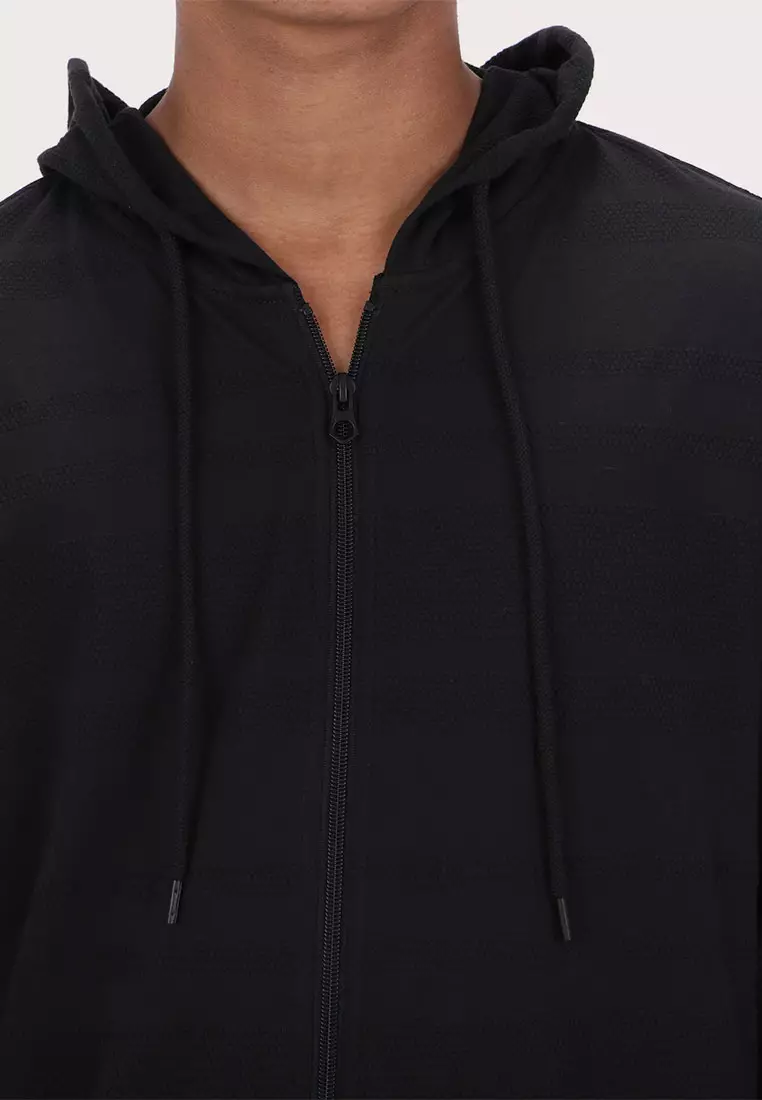 MLS HAZY ZIP HOODIE BLK